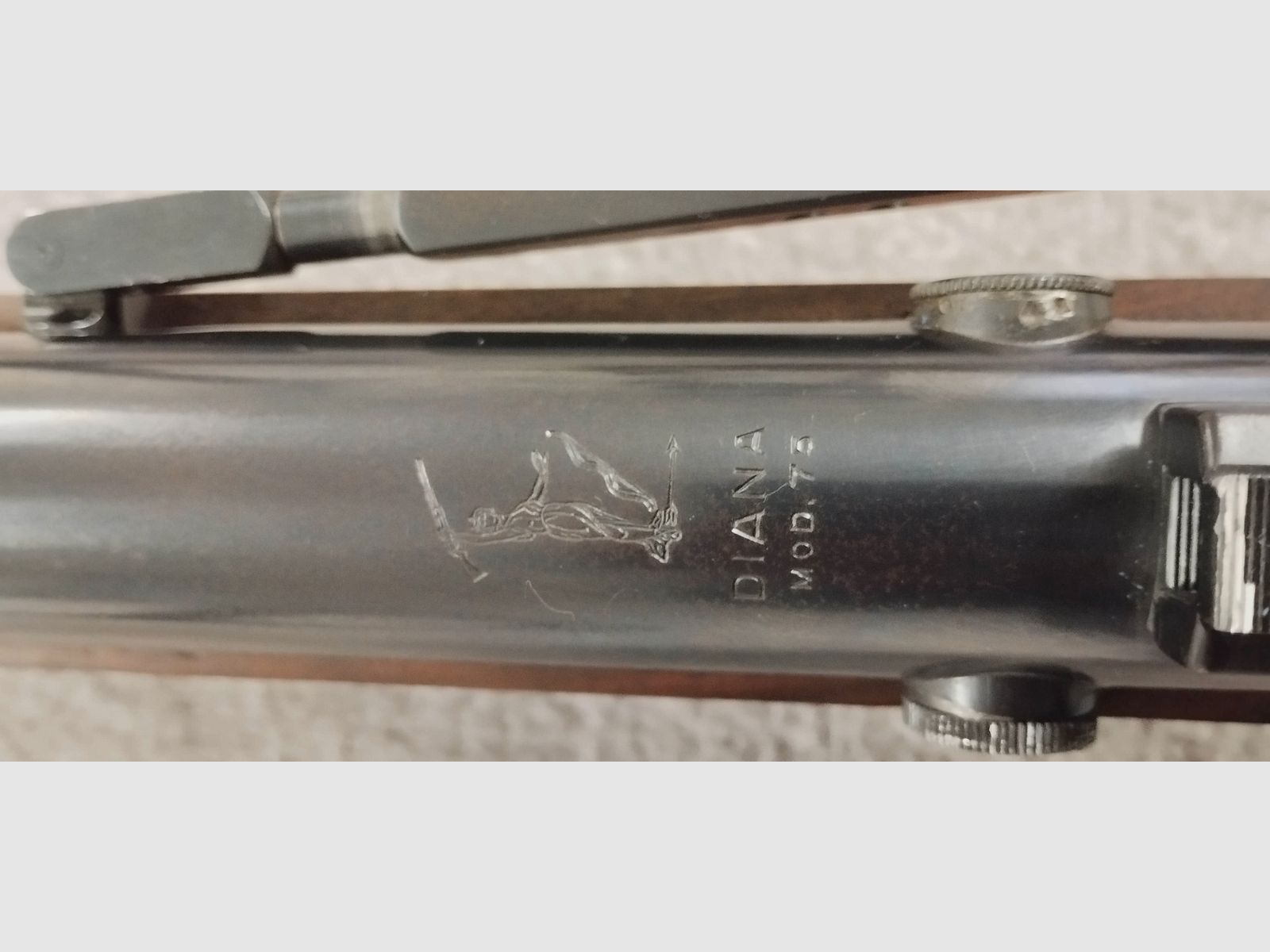 DIANA 75 Match Luftgewehr Cal.4,5mm + verstellbares Ringkorn 