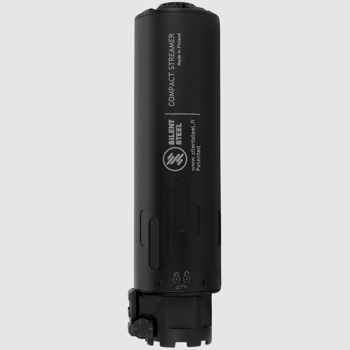 Silent Steel – Geluiddemper Flow Compact Streamer Steel 5,56 QDB Bolt Lock – Zwart – CST556B-SS QDB, afbeelding 2 van 4