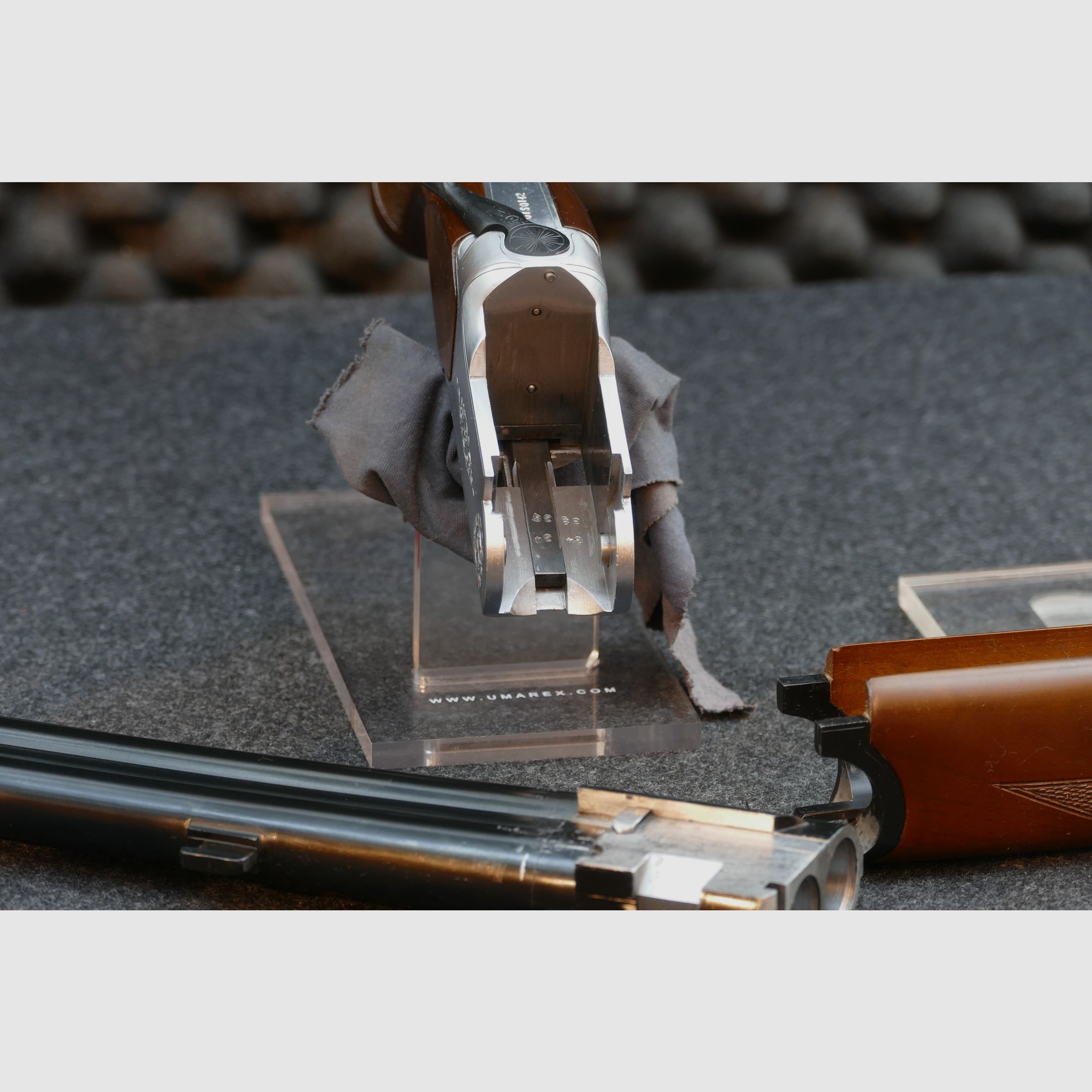 Luger – Bockdoppelflinte, Kal. 12/70, Stahlschrot bis 3,25mm