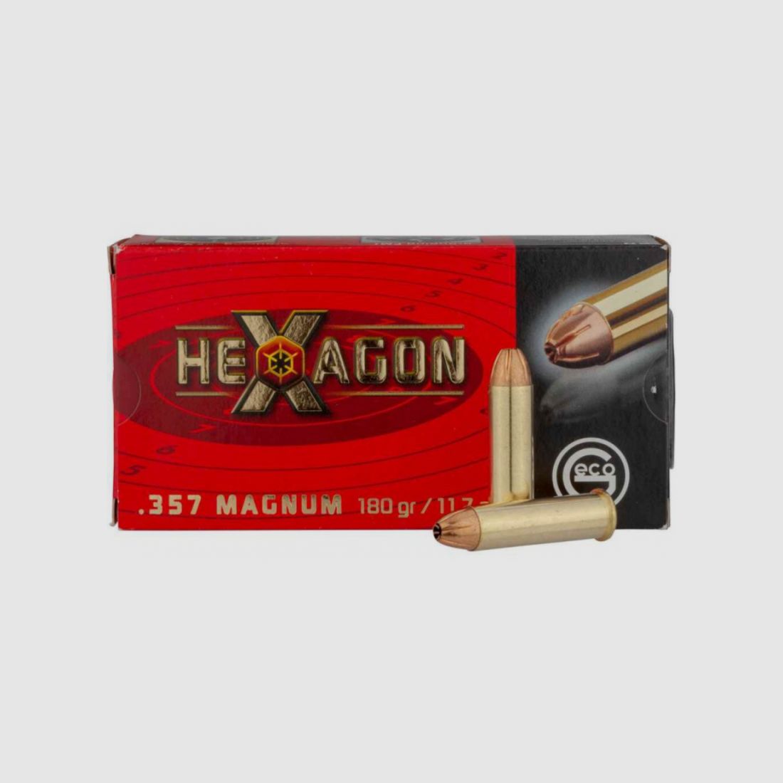 Geco .357mag/180 Hexagon 50 pièces