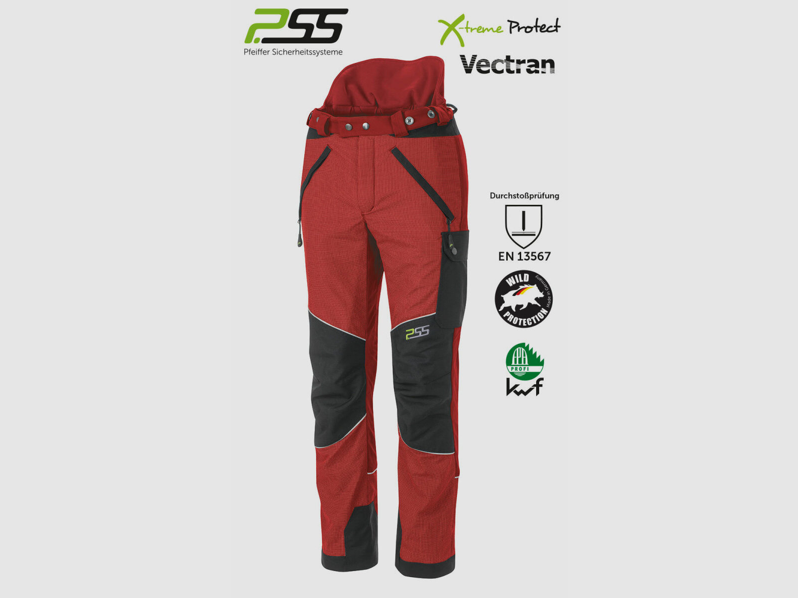 PSS X-treme Protect Sauenschutzhose rot 52