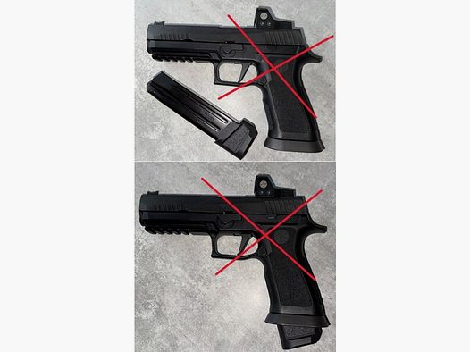 Magazin für Sig Sauer P320 X5 9mm Luger halbautomatische Pistole 20 Schuss Kapazität NEUw