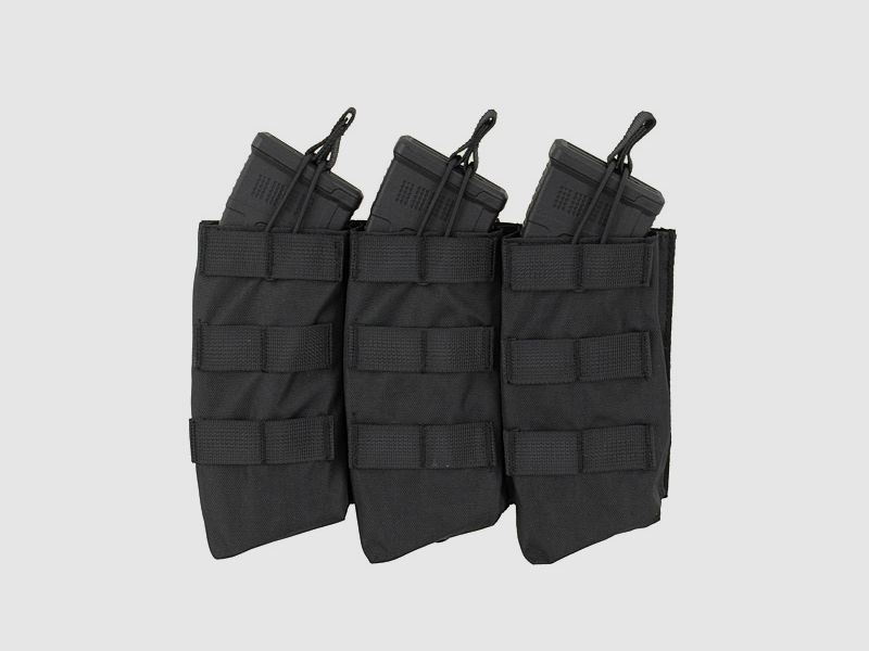 Open Top Triple 7.62x39 AK Mag Pouch - BLACK [8FIELDS]