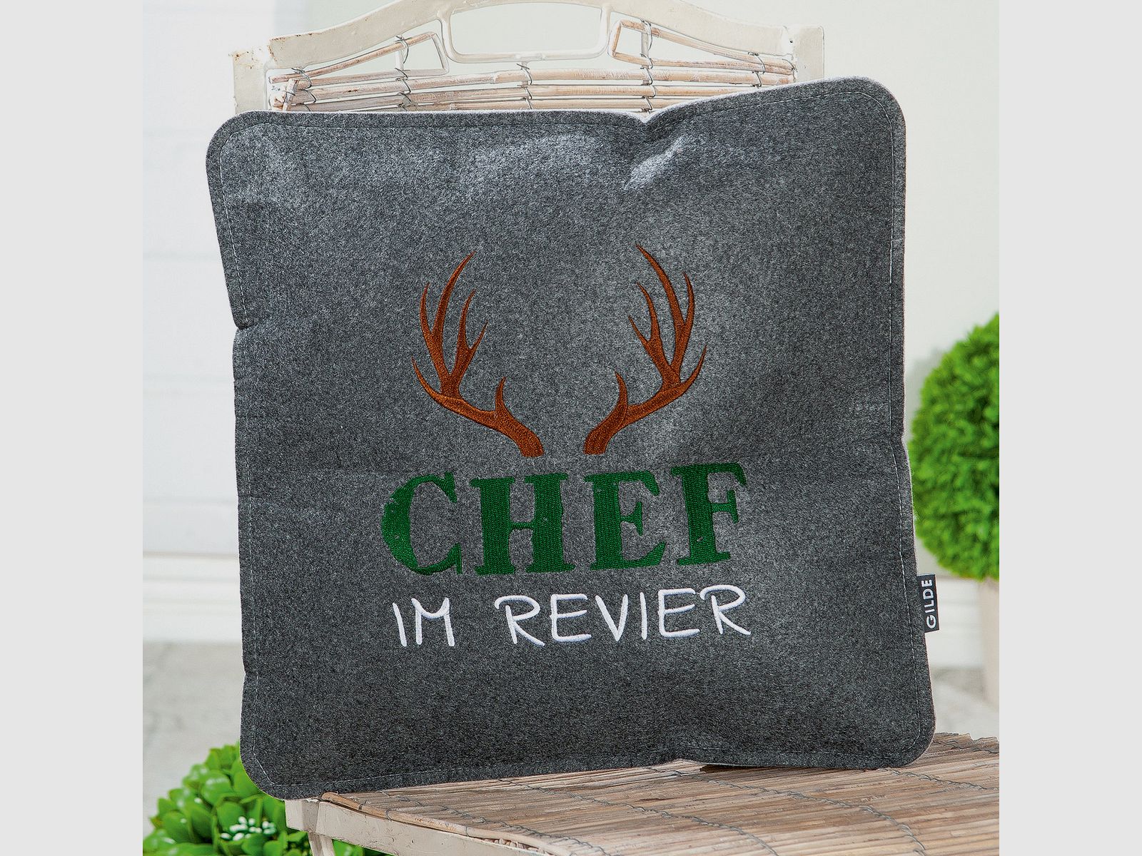 Filzkissen Chef im Revier