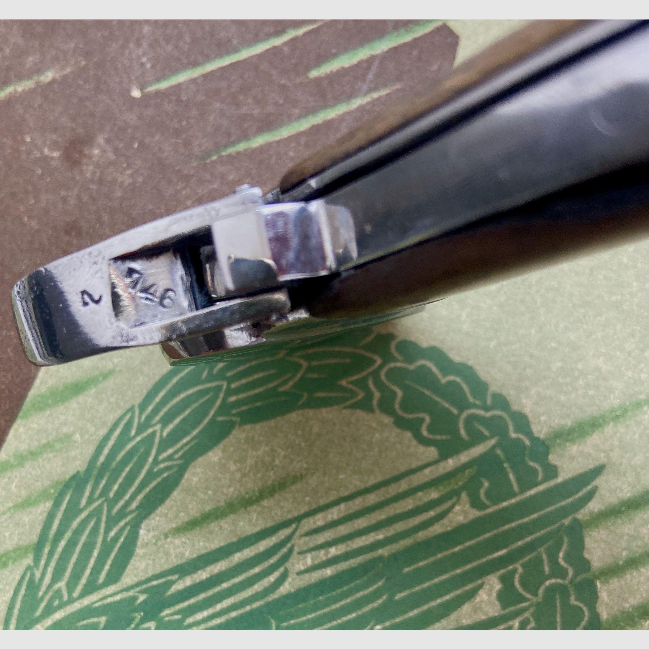 Vlieger-schakelmessen van de Duitse Luftwaffe uit de Tweede Wereldoorlog; SMF 1. model - niet demontabel,