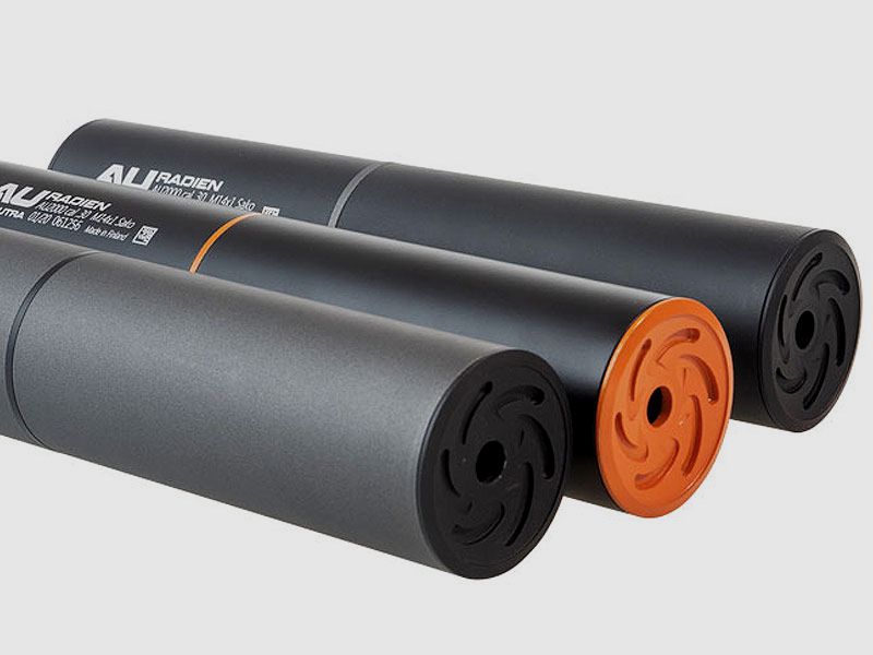ASE UTRA Radien, silenziatore overbarrel calibro .30 per filettatura 5/8"x24 (nero)
