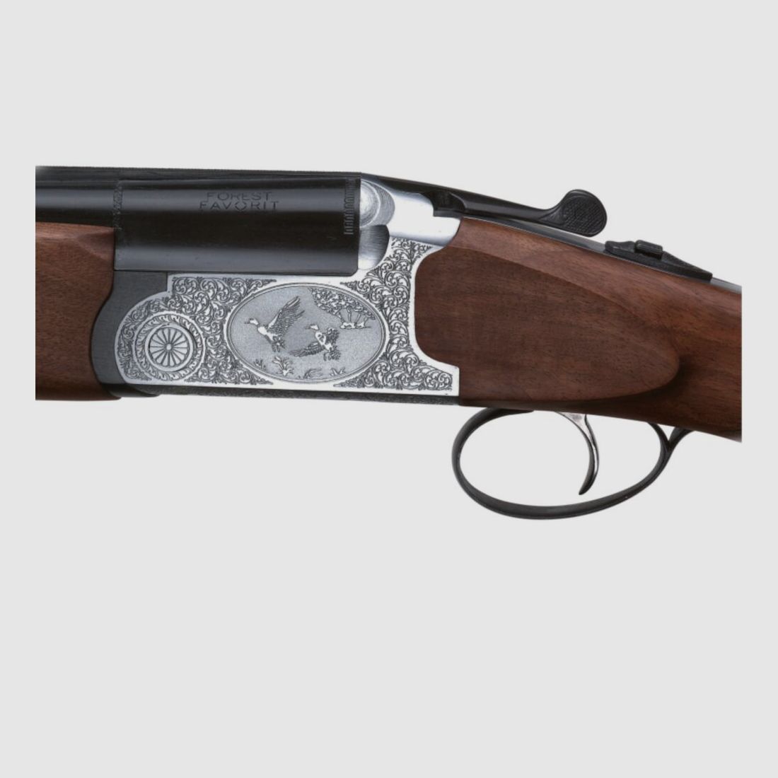 Forest Favorit Bockdoppelflinte 12/76 Stahlschrotbeschuss 76 cm Lauflänge 12/76
