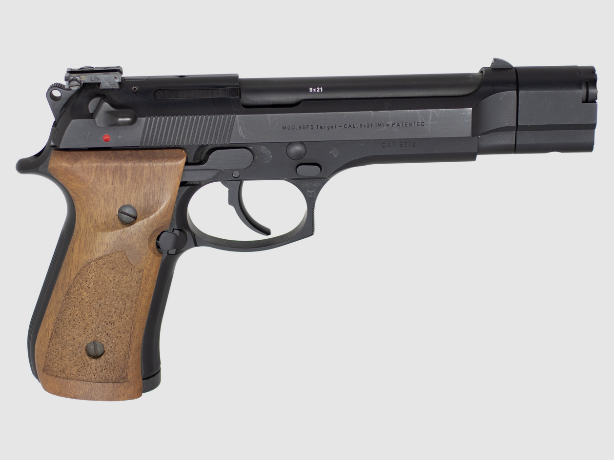 Beretta 98 FS Target 9×21 – Target Pistol with Compensated Barrel and Walnut Grips, image 5 of 5