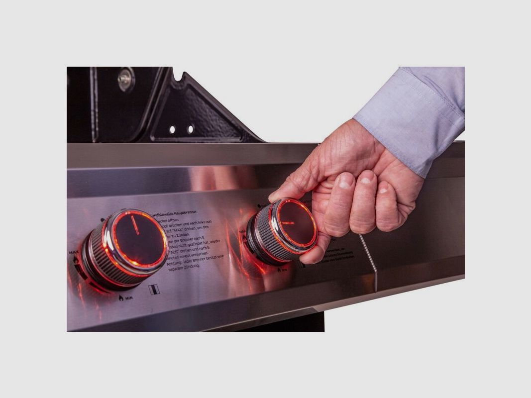 Grillfürst Gasgrill G310G mit Guseisen Rosten