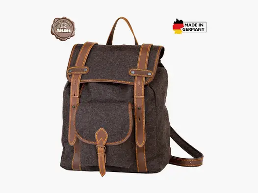 AKAH Wanderrucksack Ranger aus Loden und Büffelleder