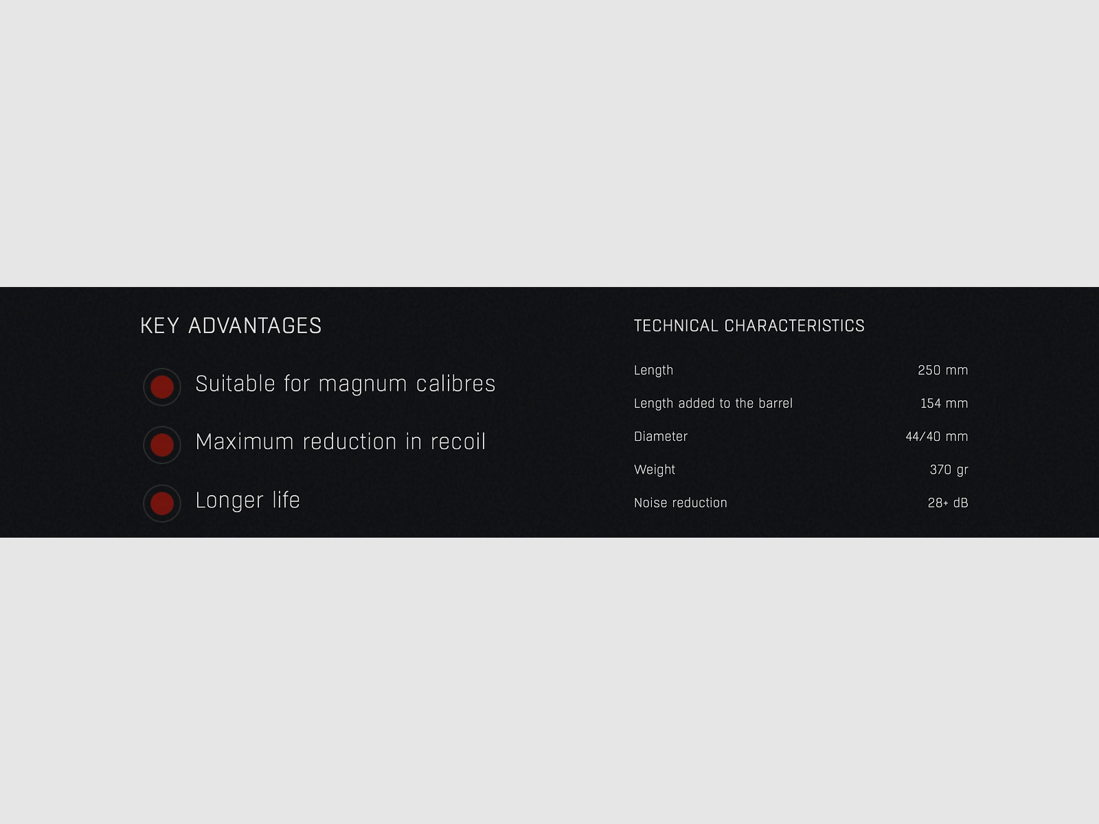 Silenzatore HQS SPECIAL SLIM fino a calibro 7,62 mm incluso adattatore filettato Over Barrel