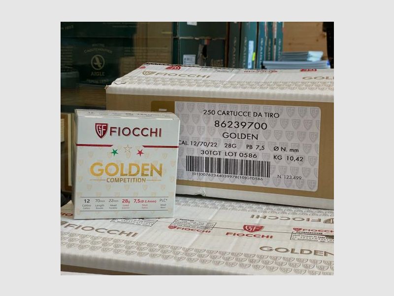 Fiocchi 12/70 Golden Competition Trap 28g Shotgun Shells