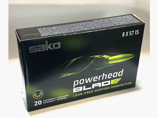 Sako 133001614 8x57 IS Powerhead Blade 11,7g 180grs. senza piombo munizioni per fucile