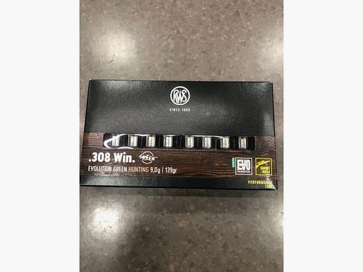 RWS PATRONEN .308 Win EVO 139 GR