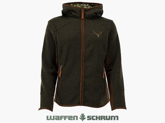 OS Trachten Fleecejacke mit Kapuze Schilf