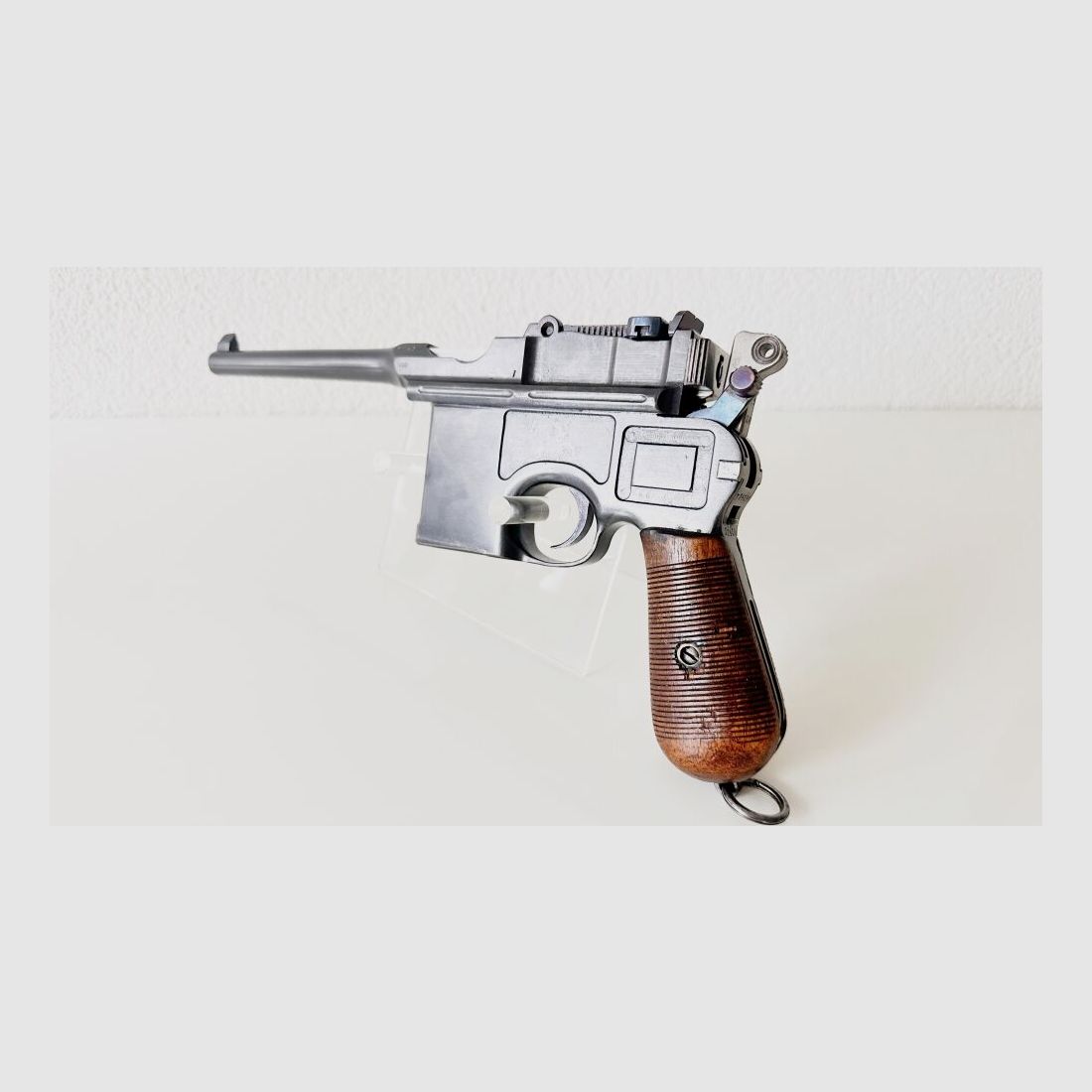 Mauser Mod. C96 mit Anschlagsschaft ngl, originalem Holster 7,63mmMauser
