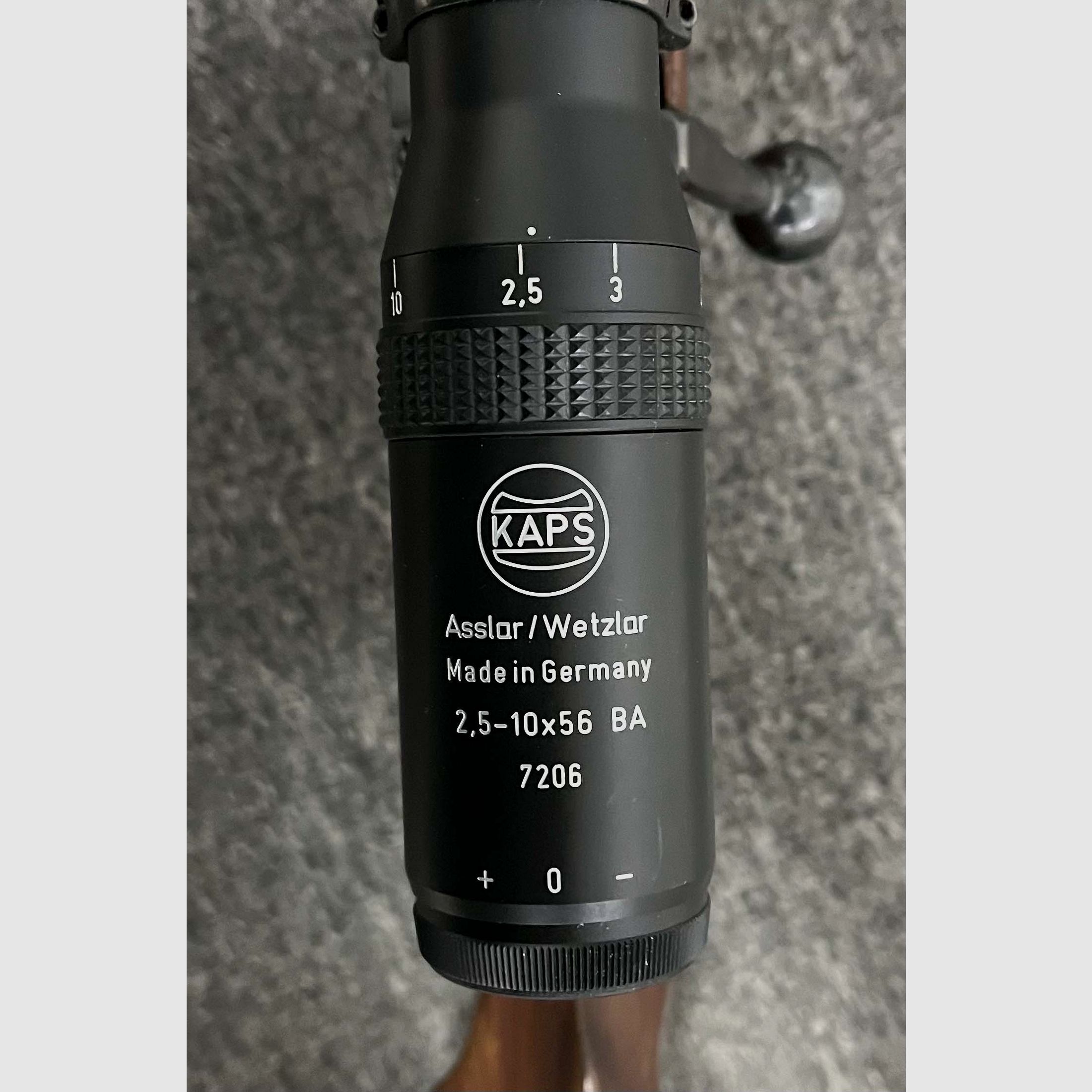 Stutzen 7x64 in 98er system + Kaps 2,5-10x56