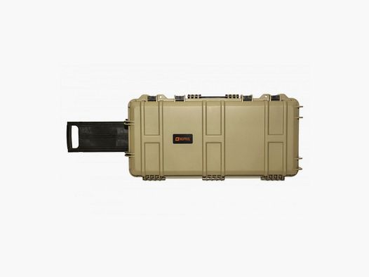 Custodia per Armi Waterproof 75x33x13cm con schiuma pretagliata Tan