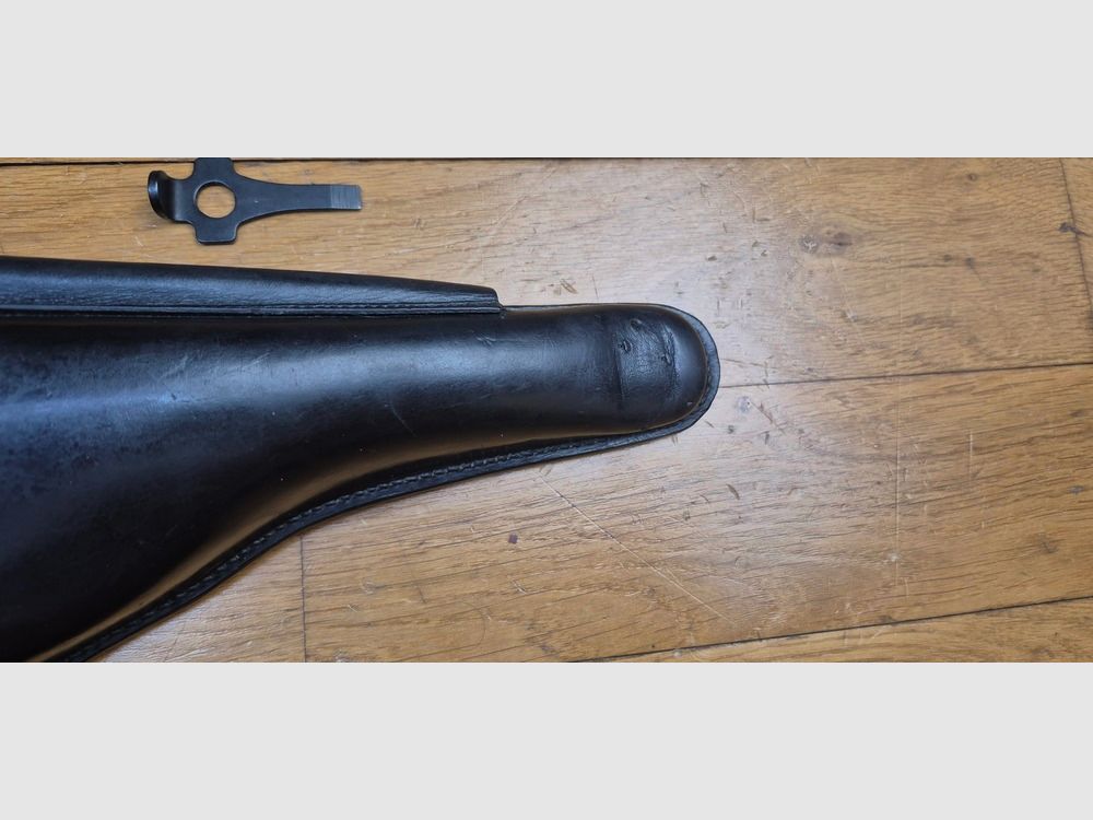 Sehr schönes Etui für Pistol Luger P04 der Marine – Herstellung LOH Söhne in Berlin – Erstes frühes Modell – Schlüsselwerkzeuge DMW und Marine-Rute – Hochwertiges, sehr weiches Leder in ausgezeichnetem Zustand an allen Nähten – Mit seinem sehr seltenen Tragegurt! - TBE++, Bild 8 von 23
