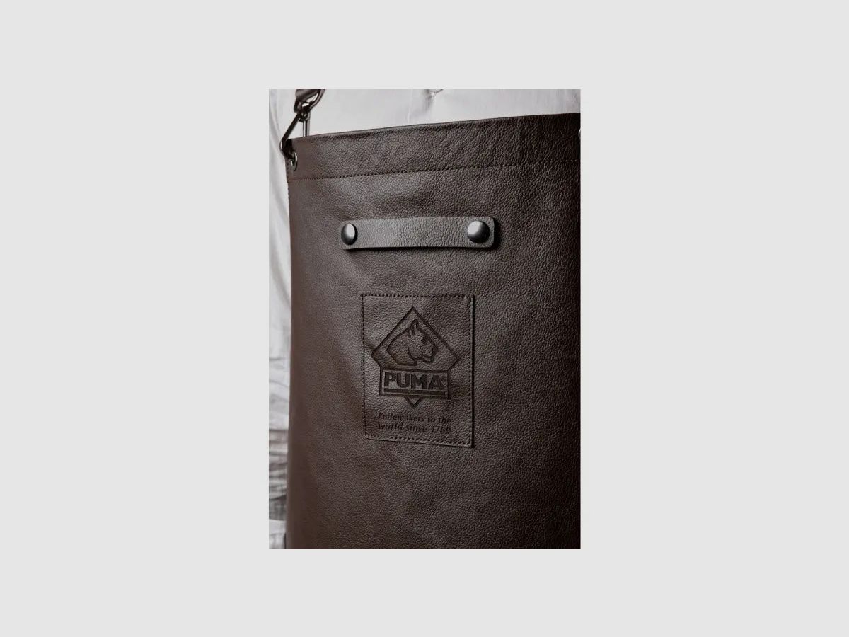 Koch- & Grillschürze, strapazierfähig und robust aus Rindleder Farbe braun