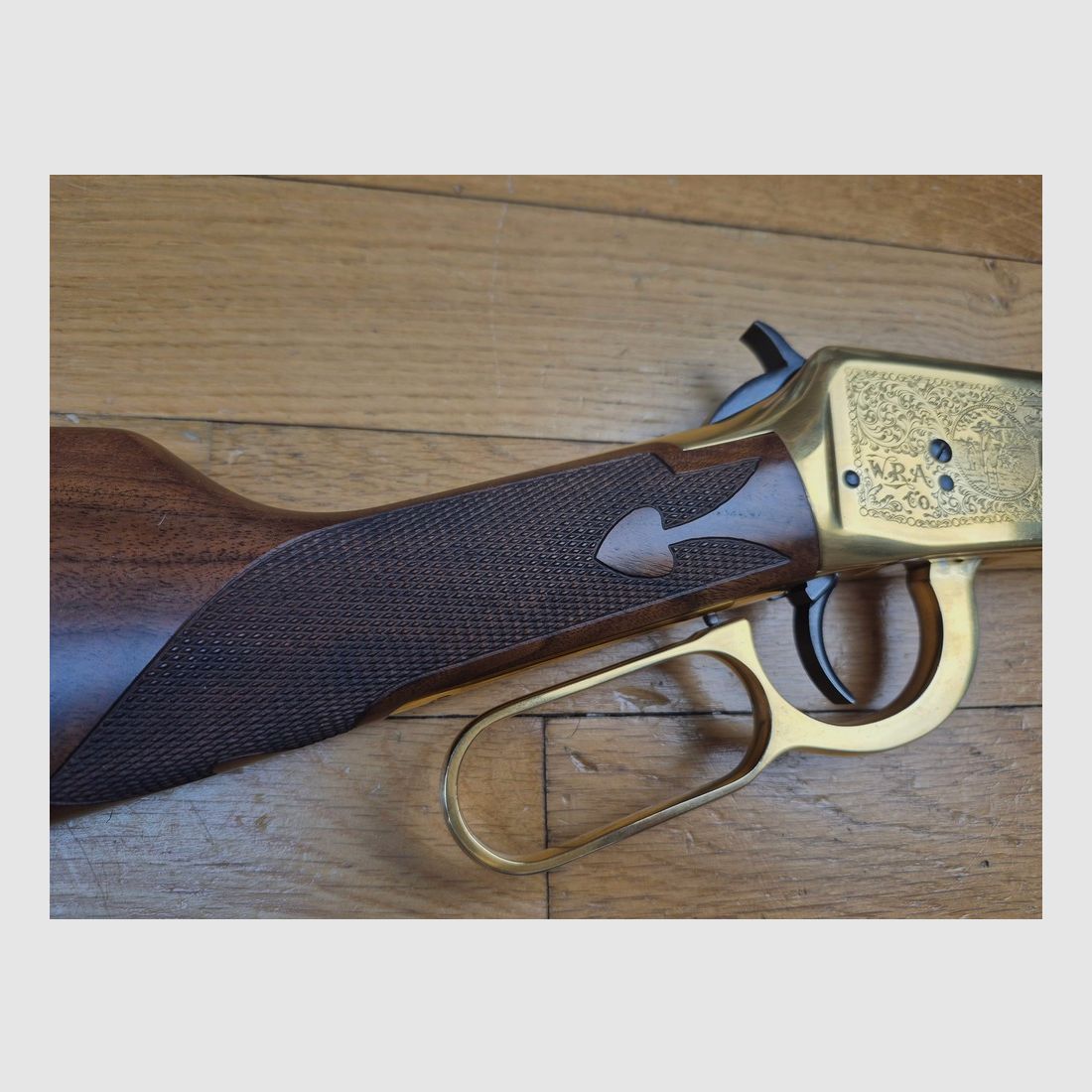 Winchester Kommemoration « Oliver F. Winchester » 1894 – 19.999 Ex. – Wunderschöne Rautenmuster – 38-55Win – Nie geschossen – Zustand TBE+++, Bild 5 von 35
