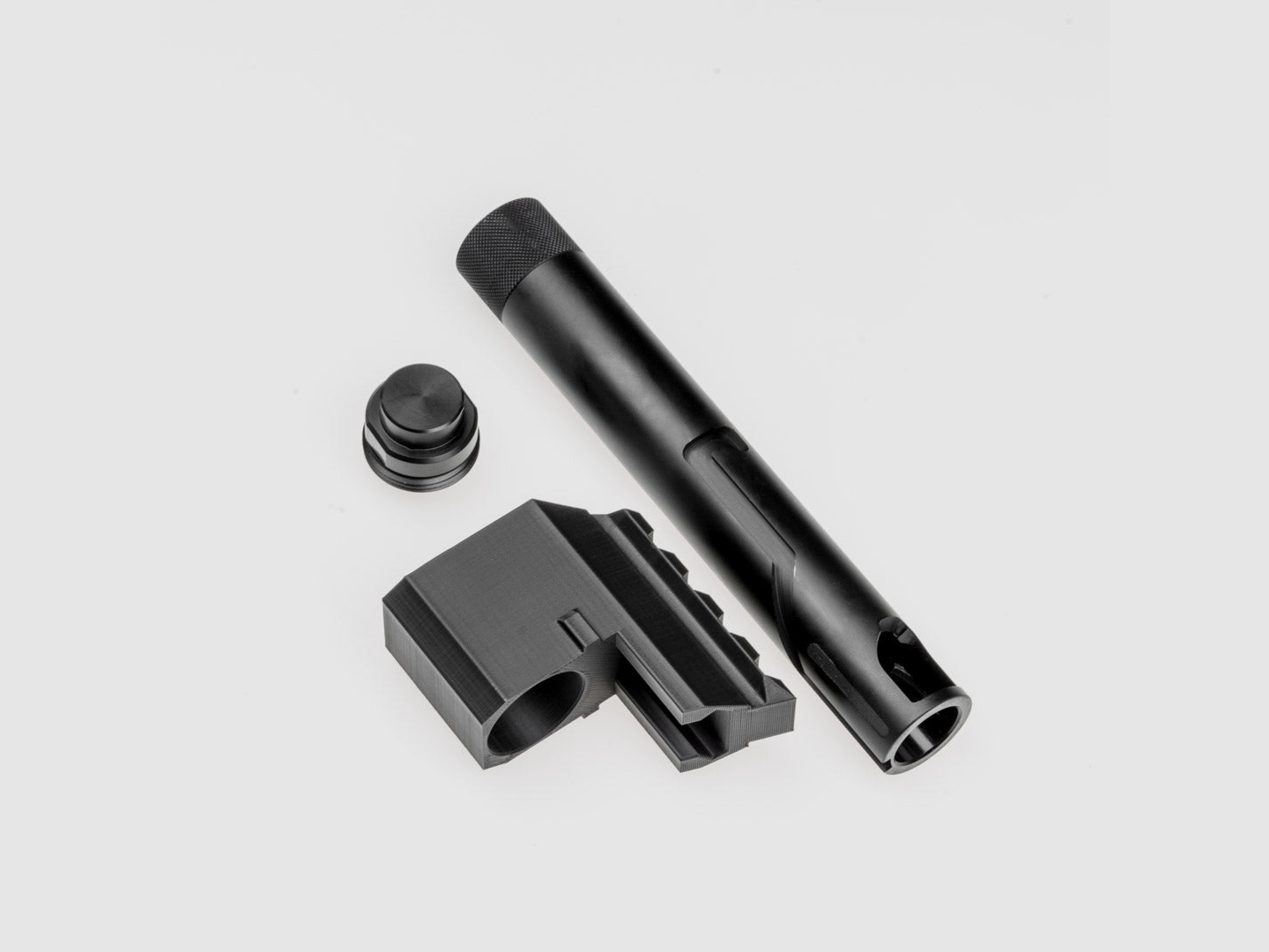 BUNDLE | ALU TUNING BARREL - Short + Cover + Expansion Cap | Co² KIT | FSC Pistol | 60J+
