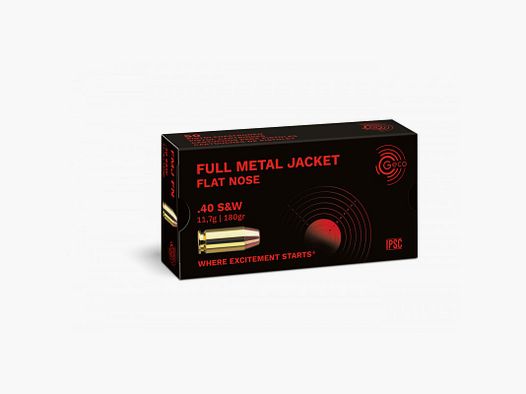 1000 Patronen Geco Kal.40SW FMJ 180Grs