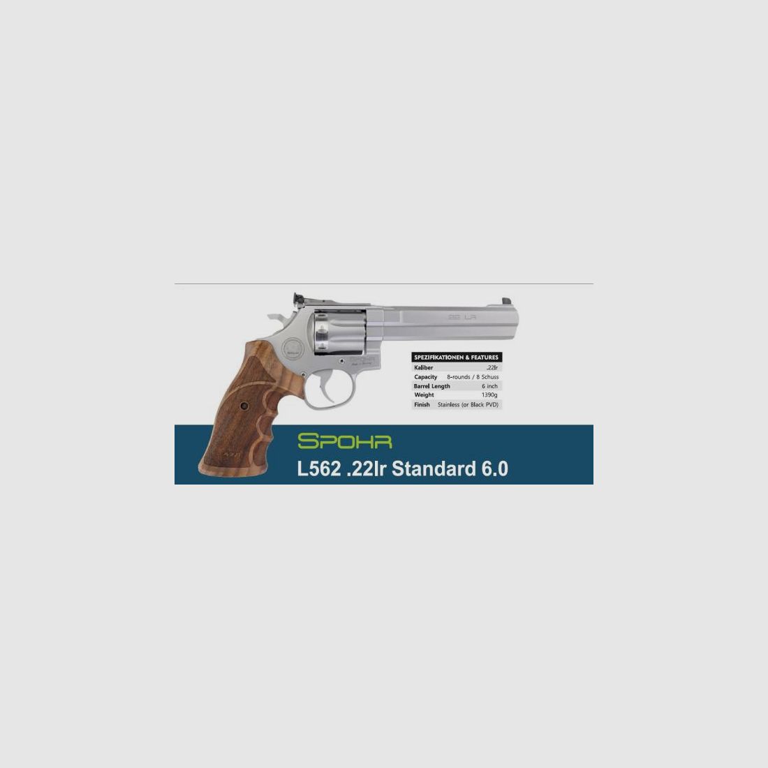 SPOHR KK-Revolver Mod. L562 KK 6.0 -6' .22lr