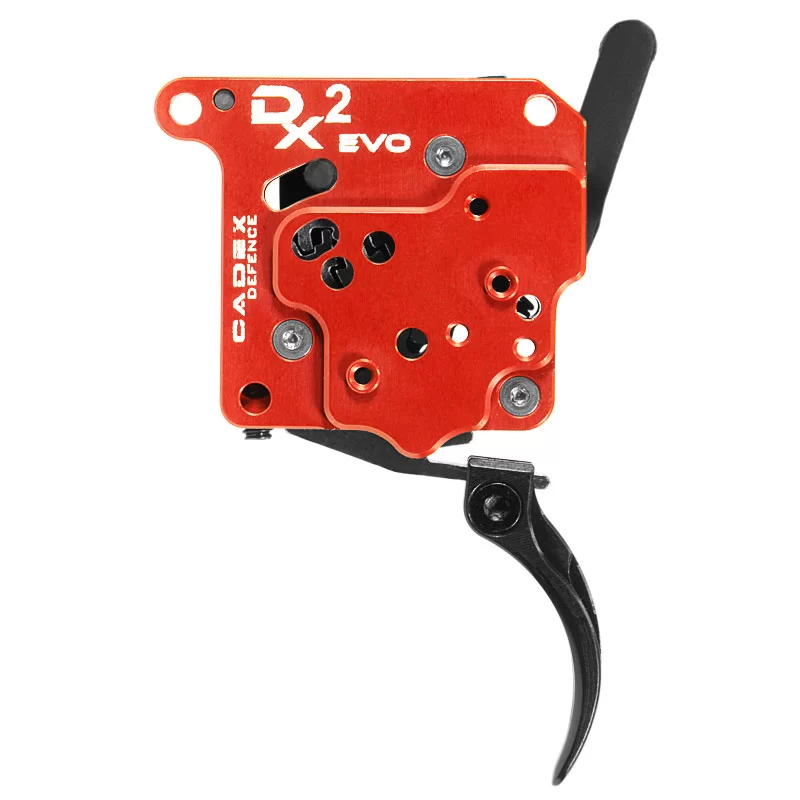 CADEX DX2 Evo Abzüge mit gebogenem Schaft für Rem 700 mit Sicherung