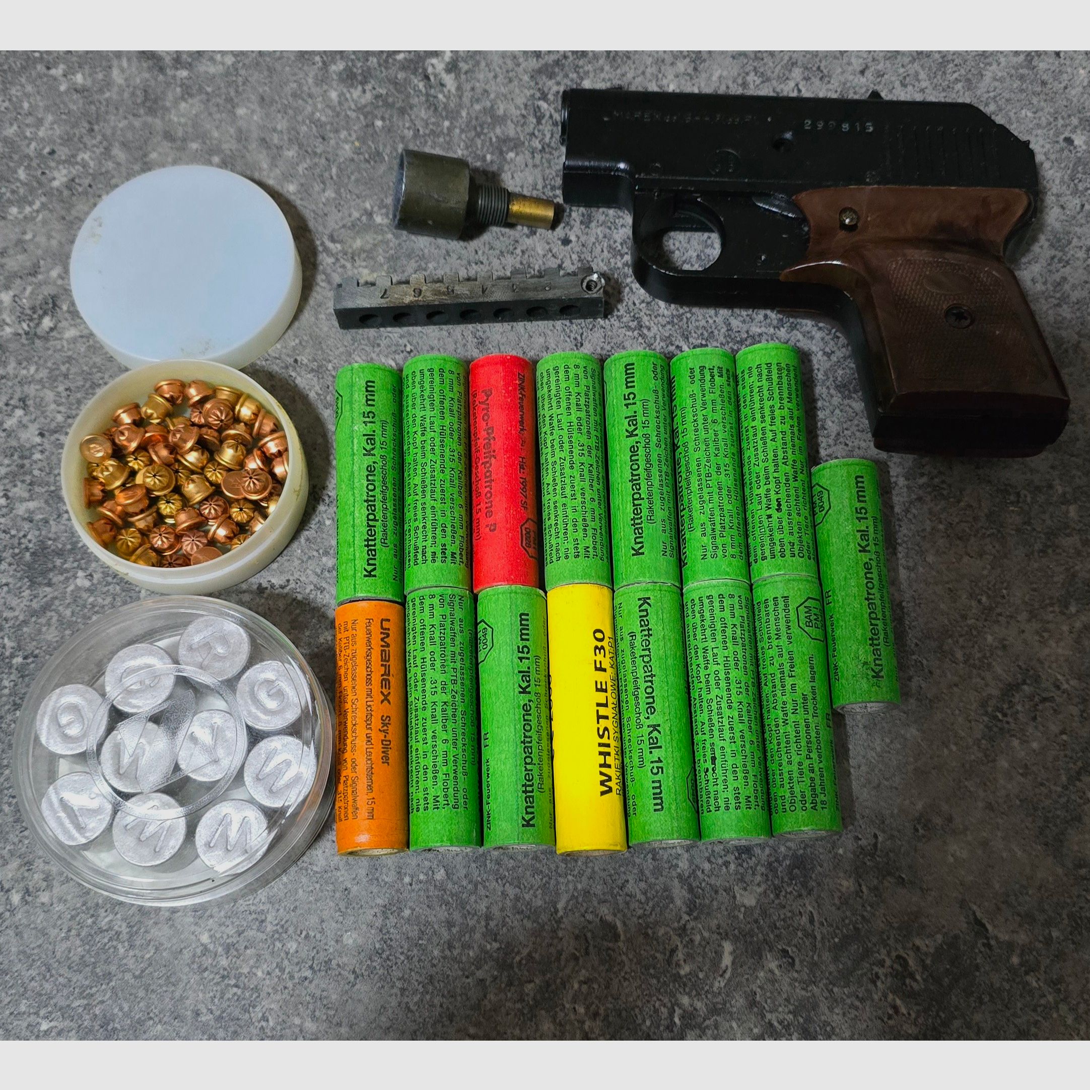 Set de pistola de fogueo Umarex Schreckschuss para Silvestre.