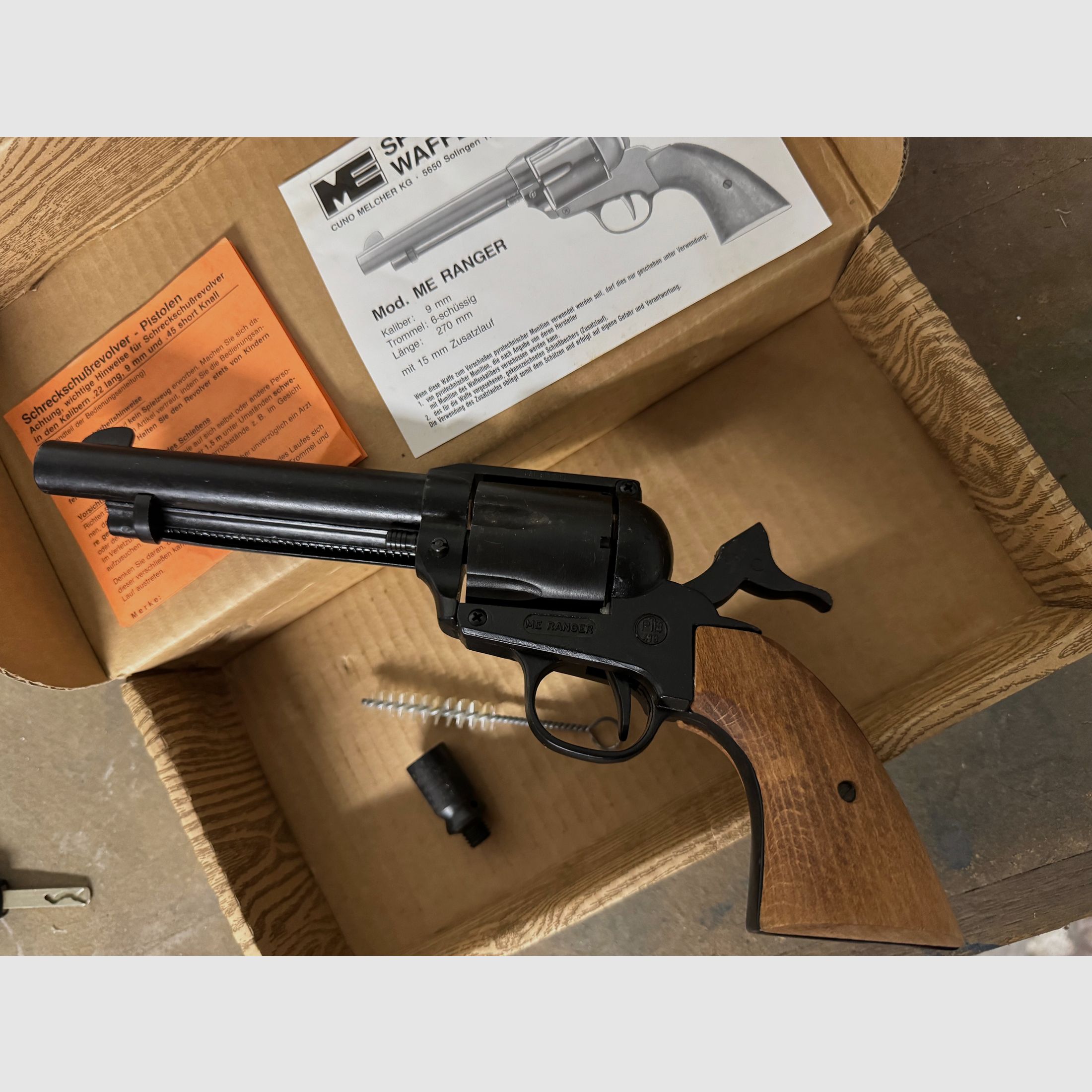 Sammlerstück!!! ME Ranger / SAA Nachbau * 9 mm  * PTB 419 mit Zubehör SSW Schreckschuss