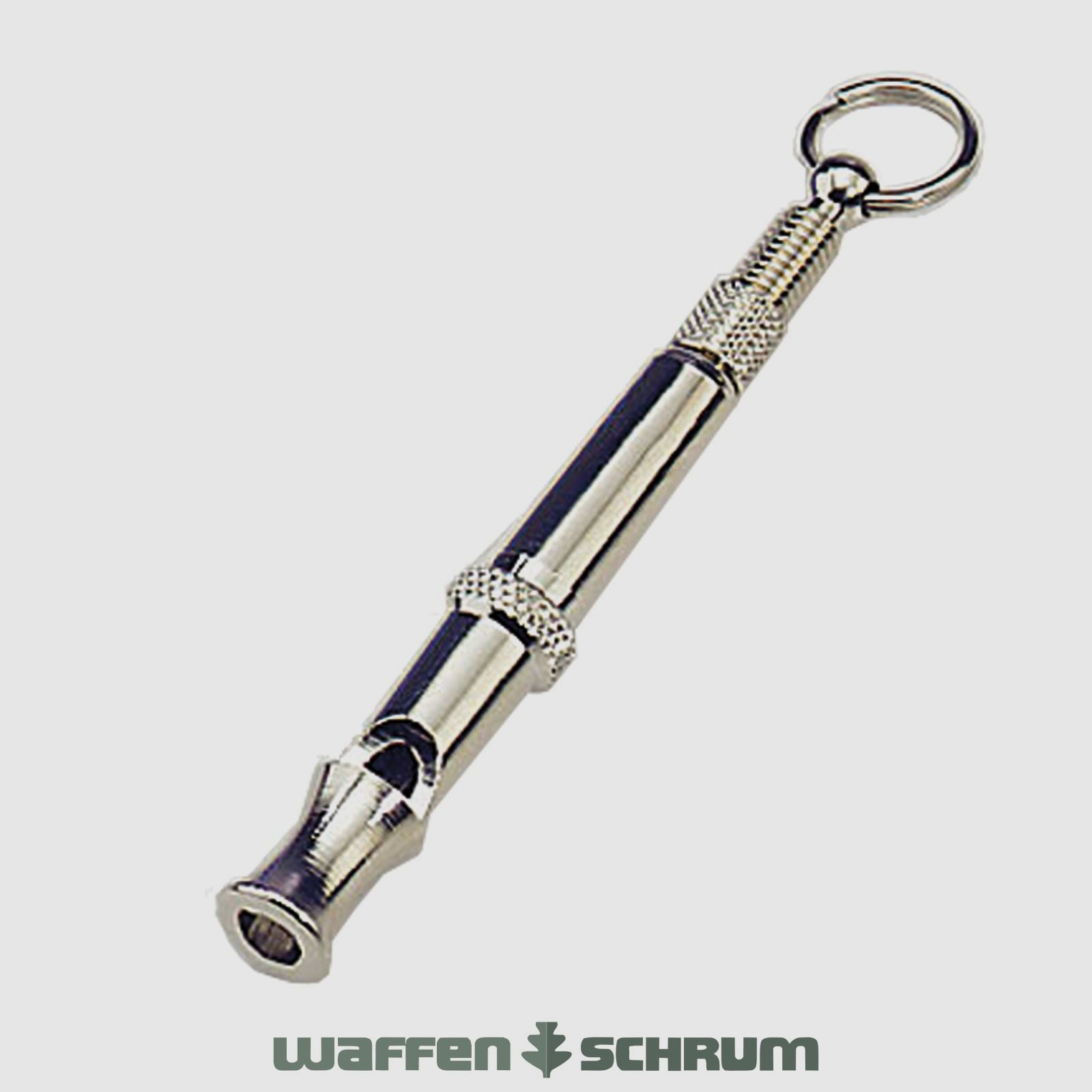 Sprenger Lautlose Hundepfeife aus Messing, vernickelt, Länge: 7,5cm