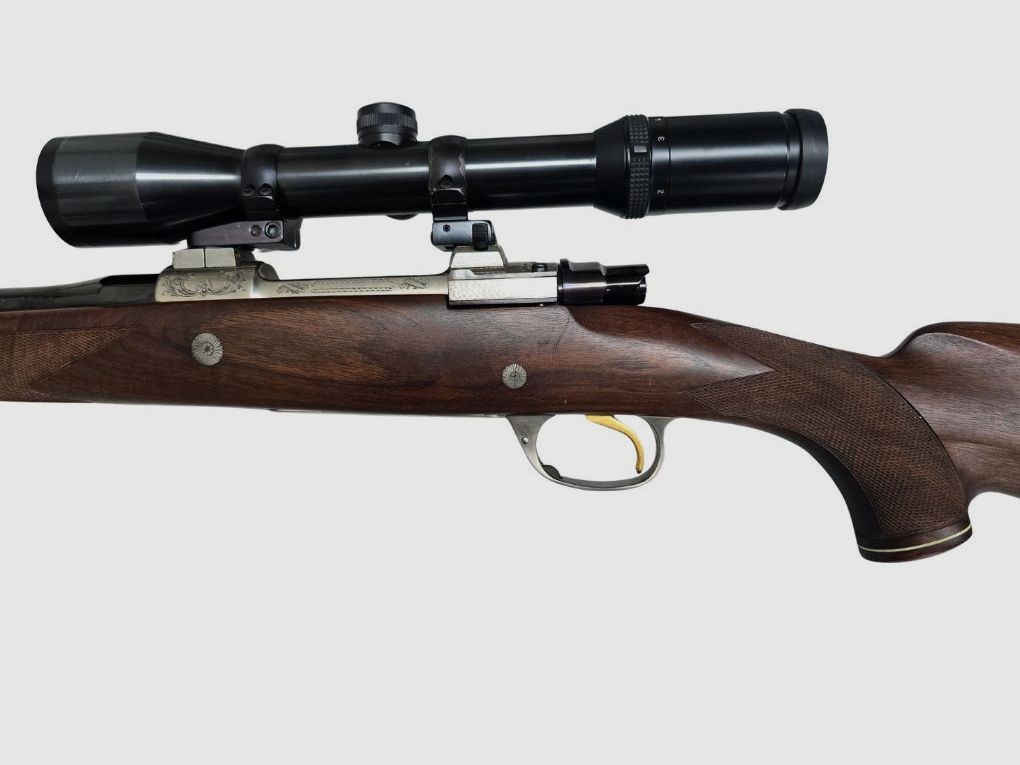 usato DUMOULIN 98 con incisione e con SEM montato SWAROVSKI Habicht 1,5-6x42L reticolo 4, condizione: Molto buono, immagine 3 di 7