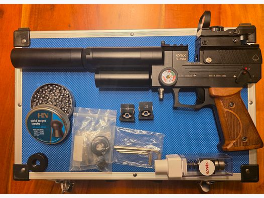 Evanix Viper F-Serie Kal. 22 – Bardzo dobry stan – Zestaw kompletny z tłumikiem i walizką