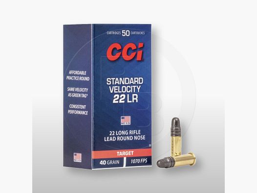 CCI LR Standard 40 Grain 326 m/s