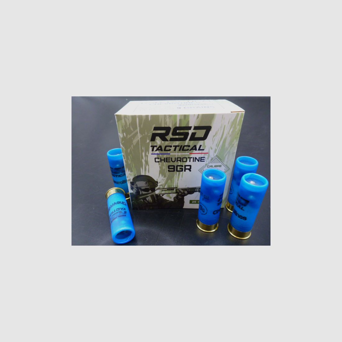 Patronen RSD Tactical Schrot 9 Grains Kaliber 12/67 (Packung mit 25), Bild 1 von 2