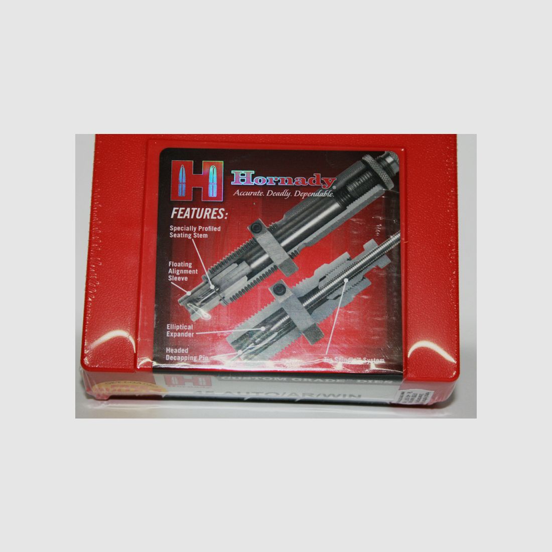 1x HORNADY 3-Die-Set FL Matrizensatz Series II Custom Grade #546554 Hartmetall TITAN .45 Auto 45 ACP