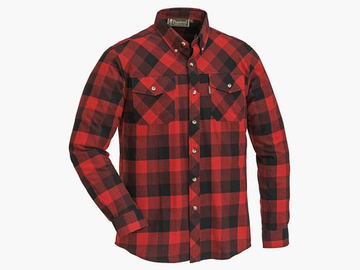 Pinewood Lumbo Hemd 3XL Rot/Schwarz