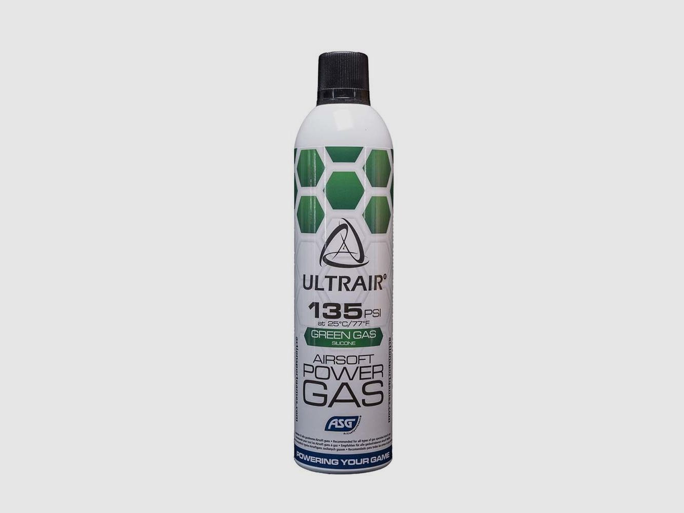 Ultrair Airsoft Power Gas Green mit Silikonö - 135 PSI, Bild 1 von 2
