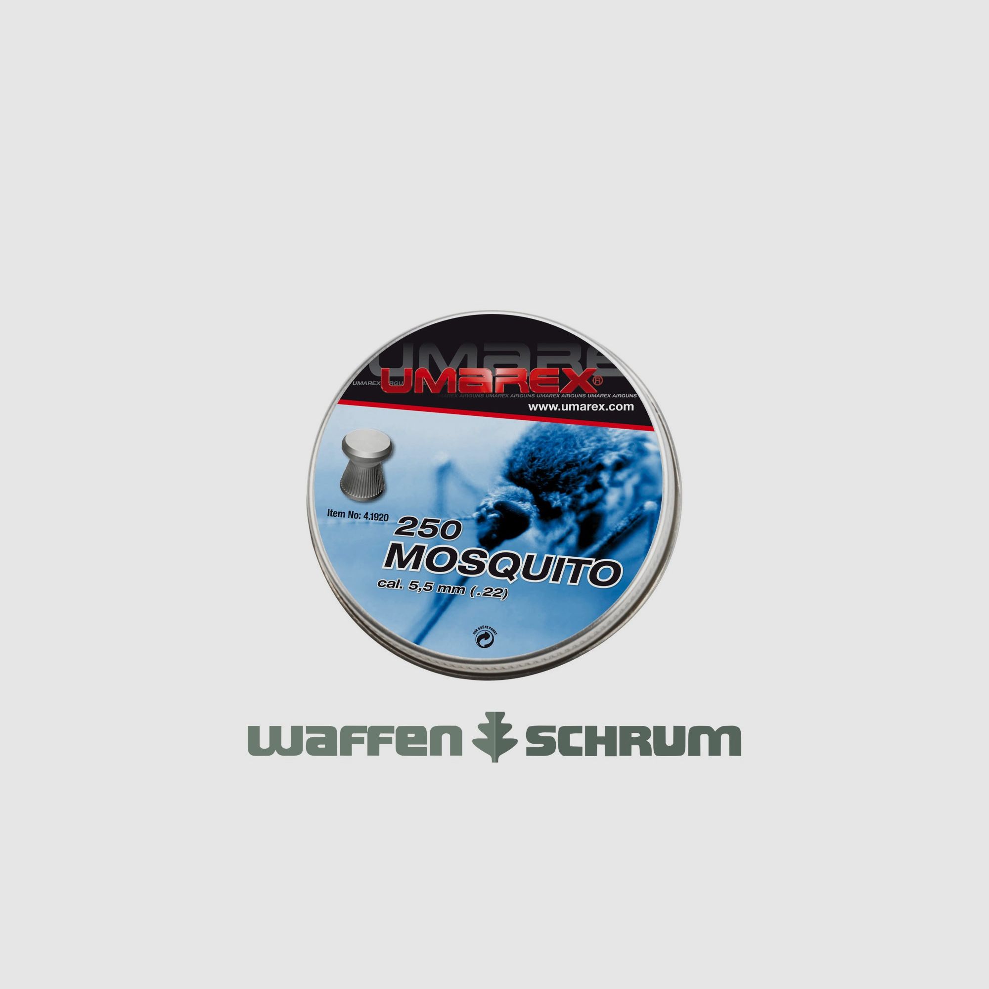 Diabolo Mosquito 5,5mm (.22) Testa Piatta 250 pz.