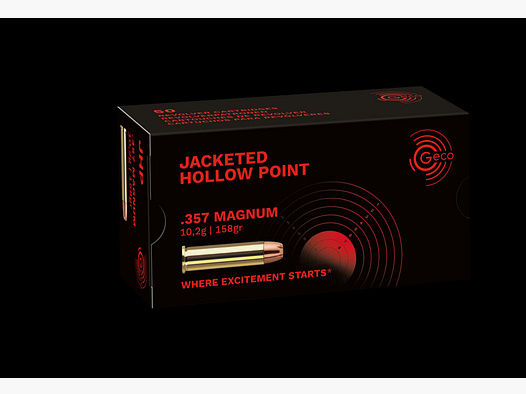 Geco 158grs JHP 50STK .357Mag