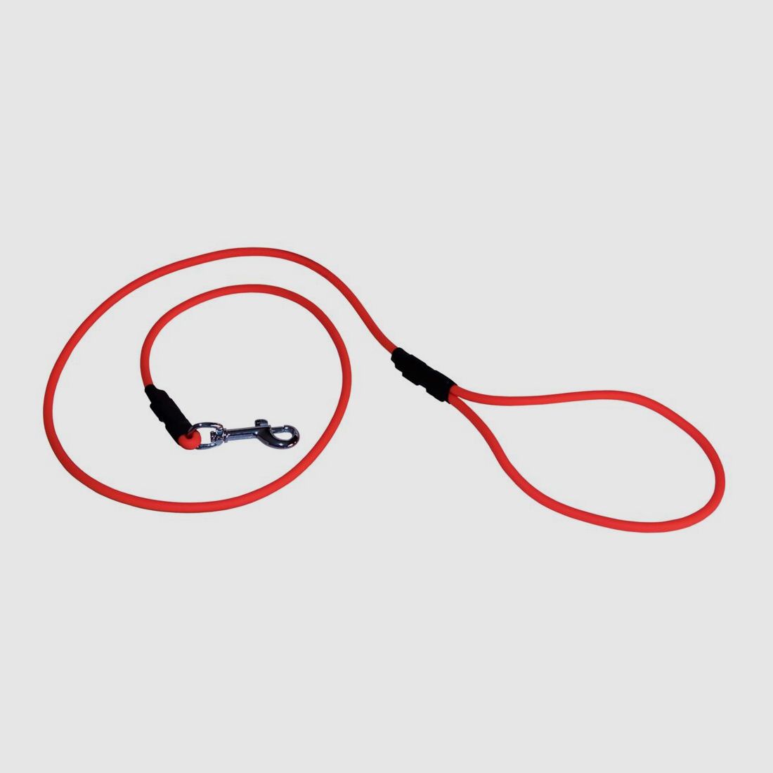 Handleine rund mit Karabiner – orange