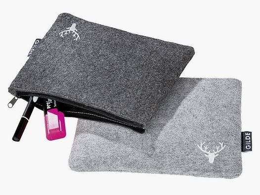 Gilde pochette en feutre cerf
