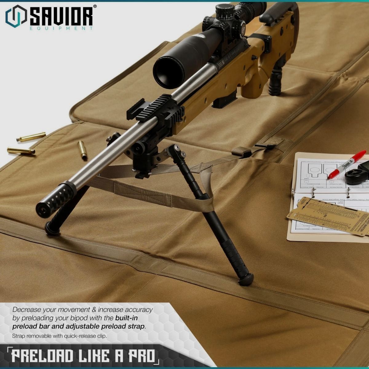 Savior – esterilla de tiro plegable – TAN – SM-FOLD-TN, imagen 5 de 6