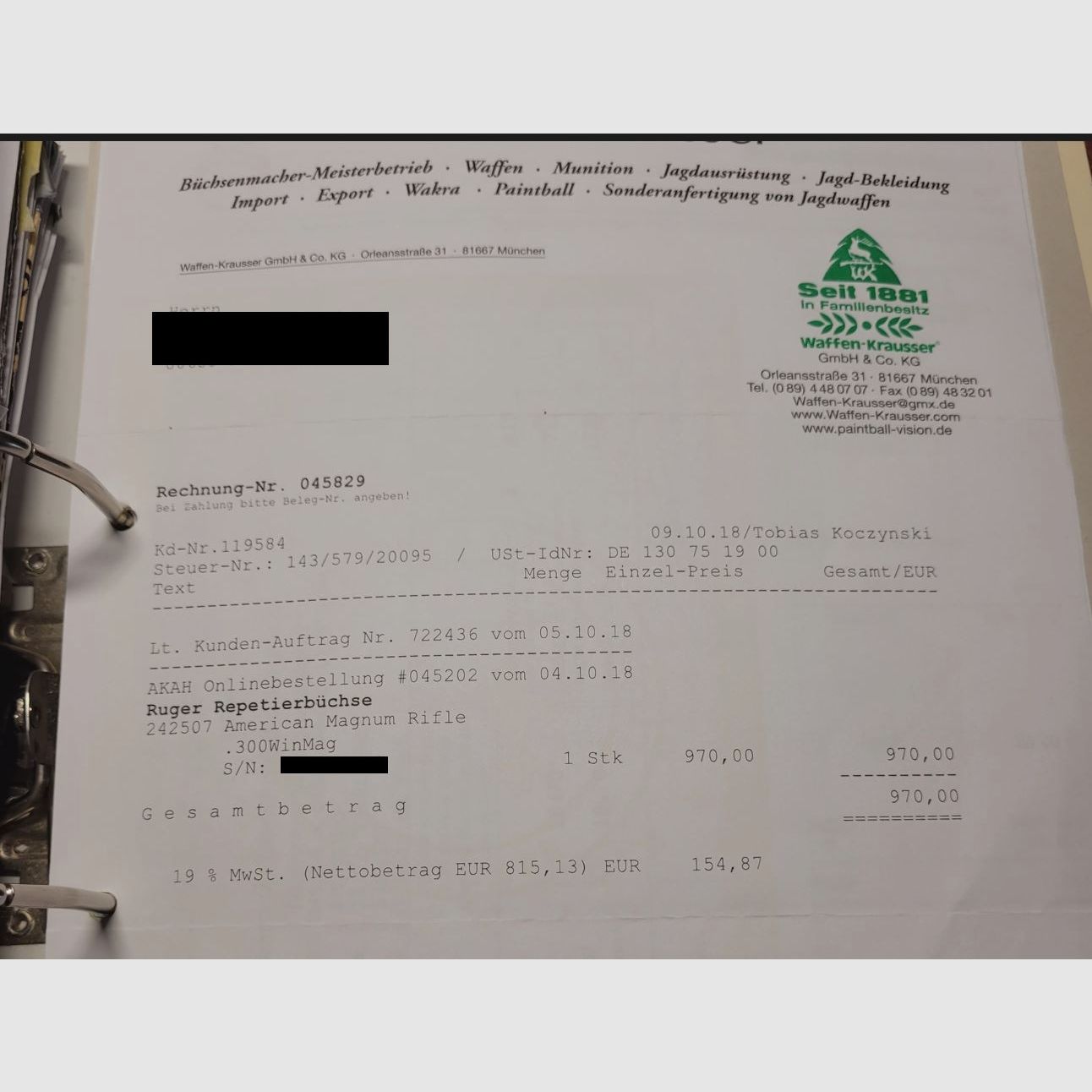 Ruger American Magnum Rifle .300 WinMag, die unzickige mit etwas Bumms, Drückjagd, Longrange