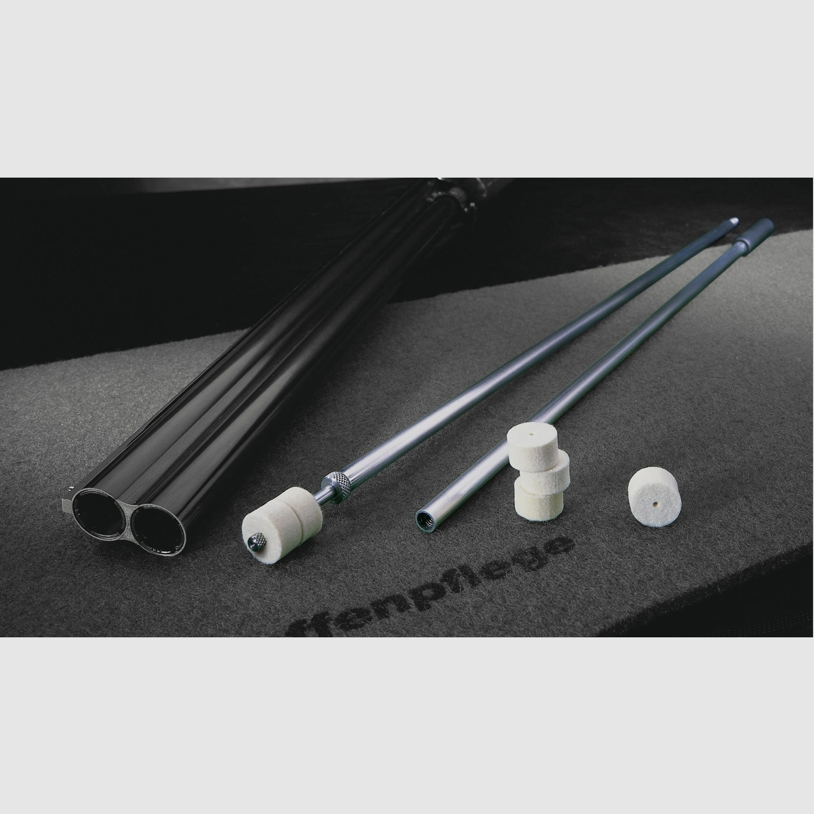 VFG 361325 Aluminium Flintenputzstock für Kaliber 12, 16, 20 2-teilig
