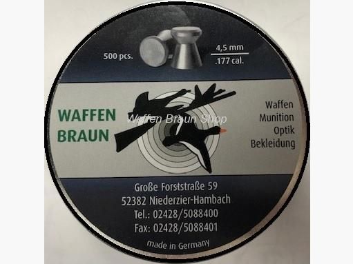 Waffen Braun Sport glatt .177 4,50mm 0,53G 500 Stück
