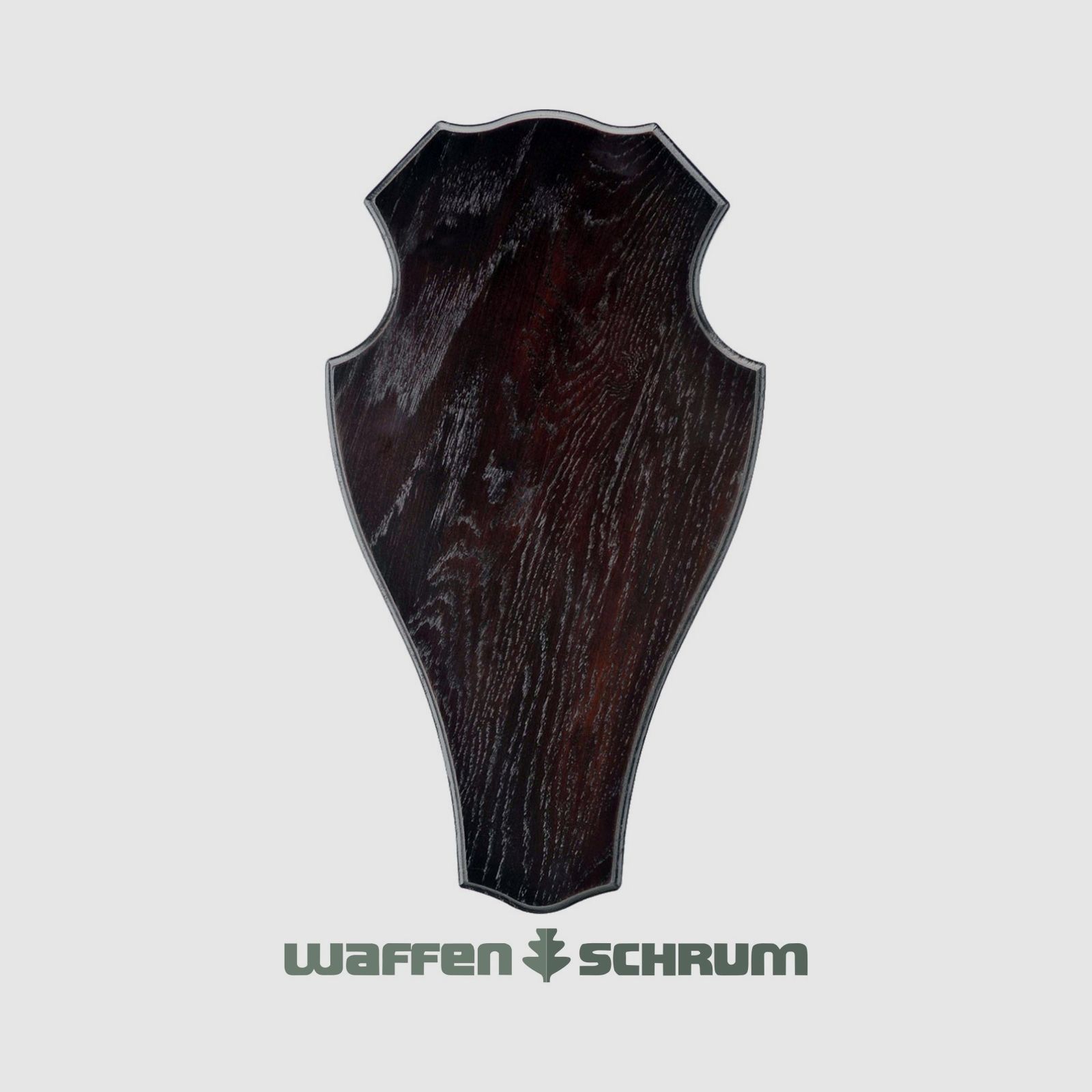 Eurohunt Geweihbrett 29x17cm Eiche - Dunkel - Rund