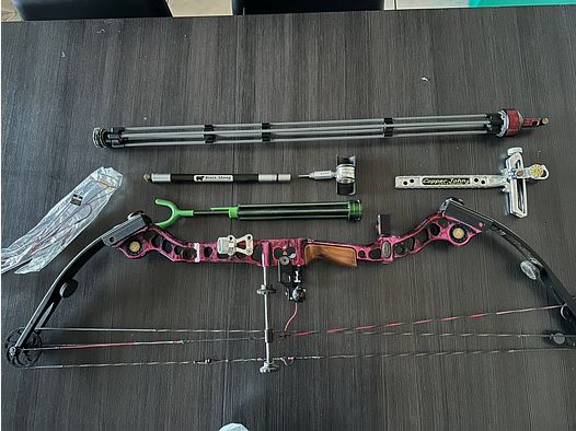 Mathews Conquest II arco compound – 60 lbs – set completo per il tiro con l’arco con numerosi accessori