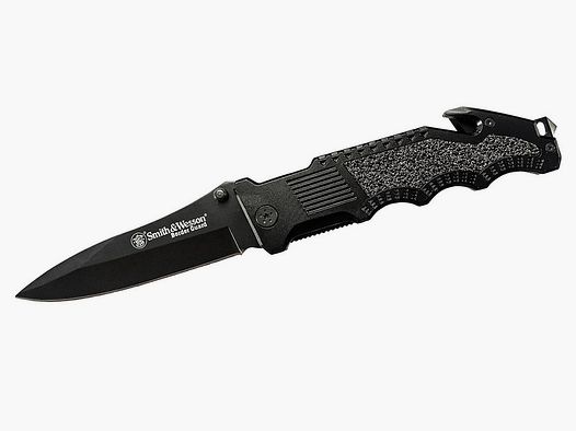 Rettungsmesser Smith & Wesson Border Guard Stahl 7Cr17MoV KlingenlĂ¤nge 11 cm (P18)